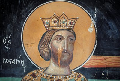 Byzantijns fresco uit de 15e eeuw door Unbekannt Unbekannt